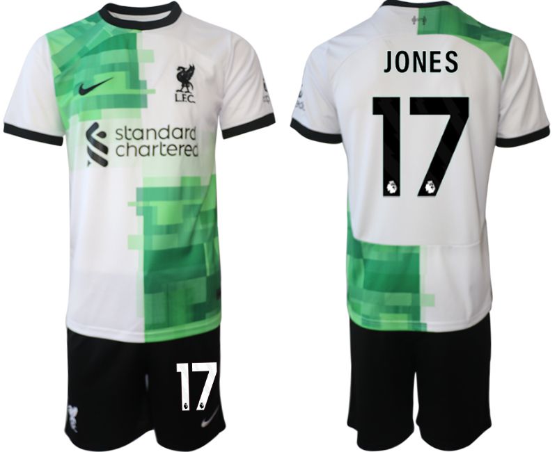 Men 2023-2024 Club Liverpool away white #17 Soccer Jersey->liverpool jersey->Soccer Club Jersey